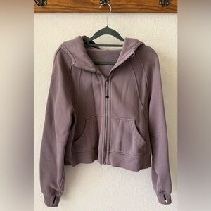 lululemon Scuba Oversized Full-Zip Hoodie in Light Purple/Gray